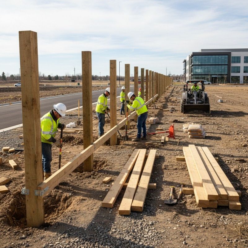 Split Rail Fence Installation